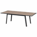 Table, extensible, coloris gris et graphite, pour les espaces de vie