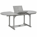 Table à manger, extensible, coloris gris, 200 x 100 x 75 cm, pour la salle à manger
