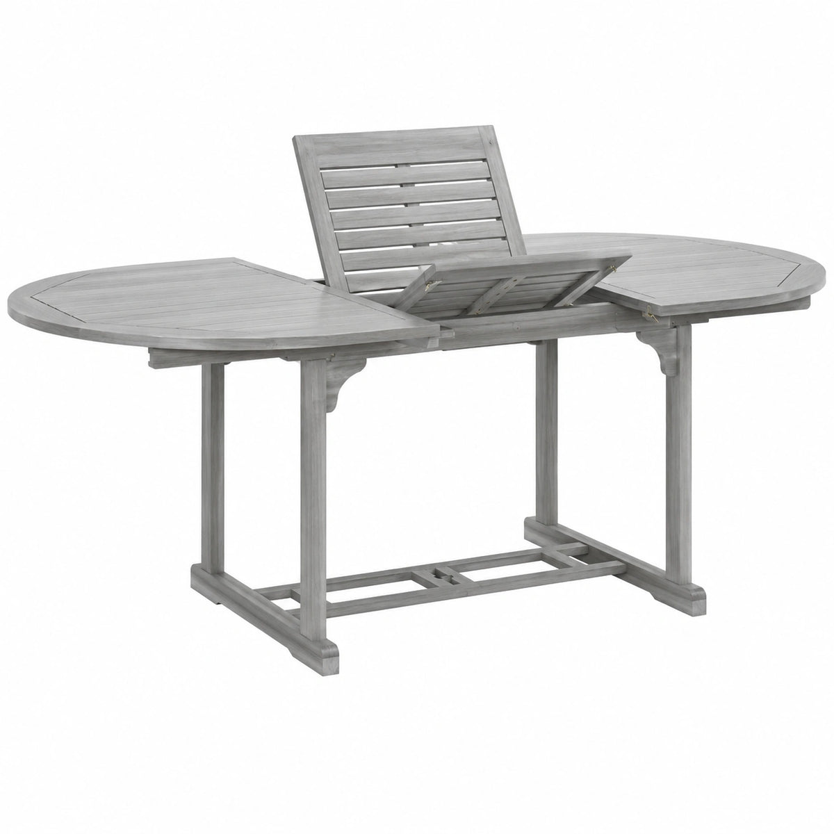 Table à manger, extensible, coloris gris, 200 x 100 x 75 cm, pour la salle à manger