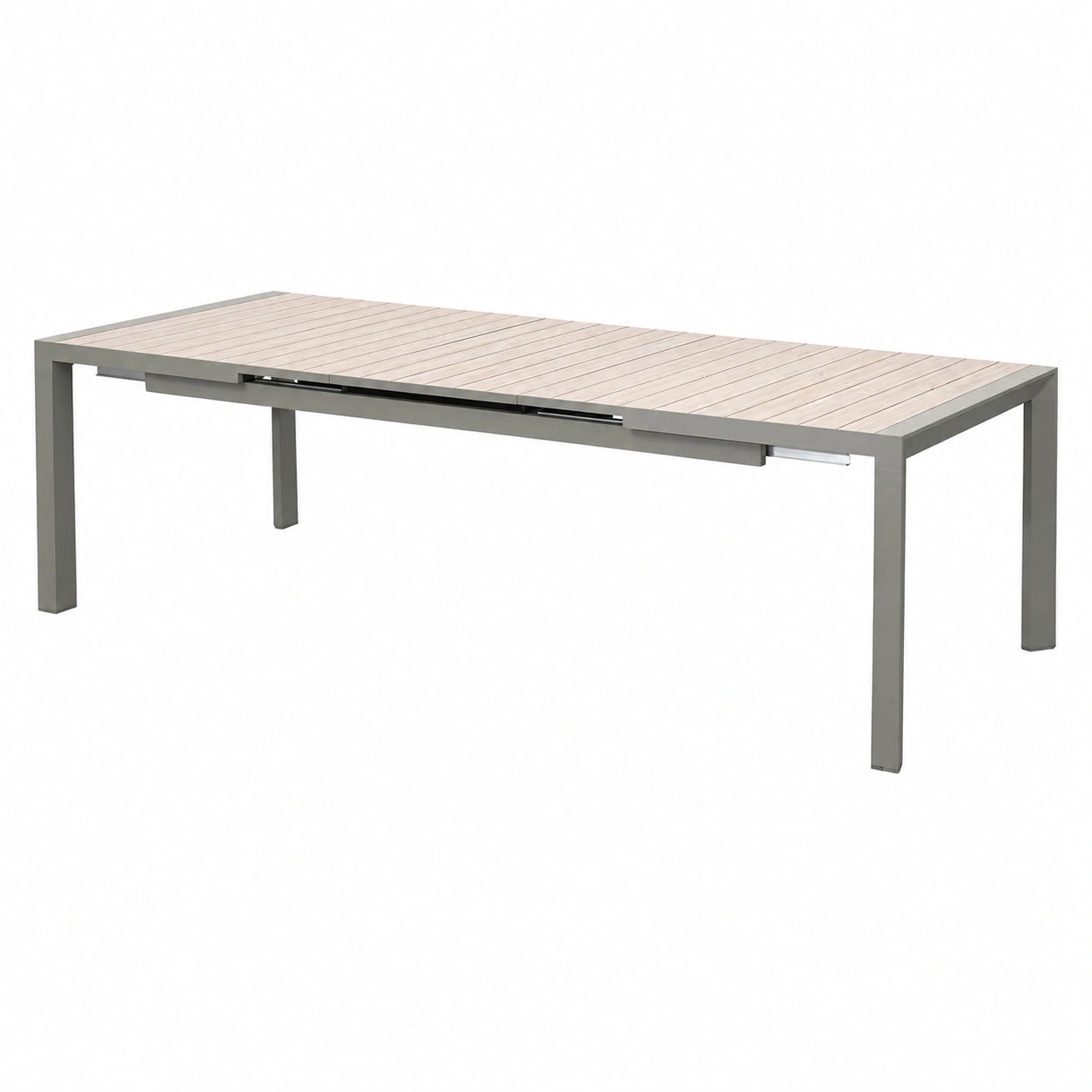 Table, extensible, en aluminium, coloris vert, pour les espaces de vie
