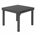 Table, extensible, en aluminium, 8 places, coloris gris et graphite, pour les espaces de vie