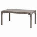 Table, extensible, en acier, 240 x 90 cm, coloris marron, pour les espaces de vie