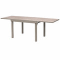 Table, en aluminium et verre trempé, extensible, pour les espaces de vie