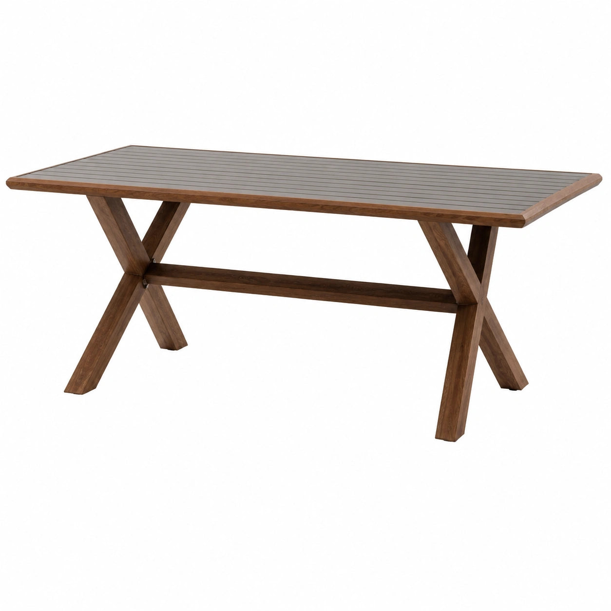 Table, 8 places, réglable, en aluminium, coloris graphite, pour les espaces de vie