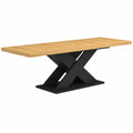Table à manger, extensible, coloris noir, pour la salle à manger