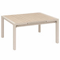 Table, extensible, en aluminium, coloris beige, pour les espaces de vie