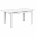 Table à manger, extensible, coloris blanc, pour la salle à manger