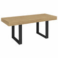 Table à manger, extensible, 8 places, coloris noir, pour la salle à manger
