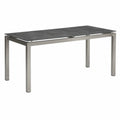 Table, en acier inoxydable, 160 x 74 x 90 cm, pour les espaces de vie