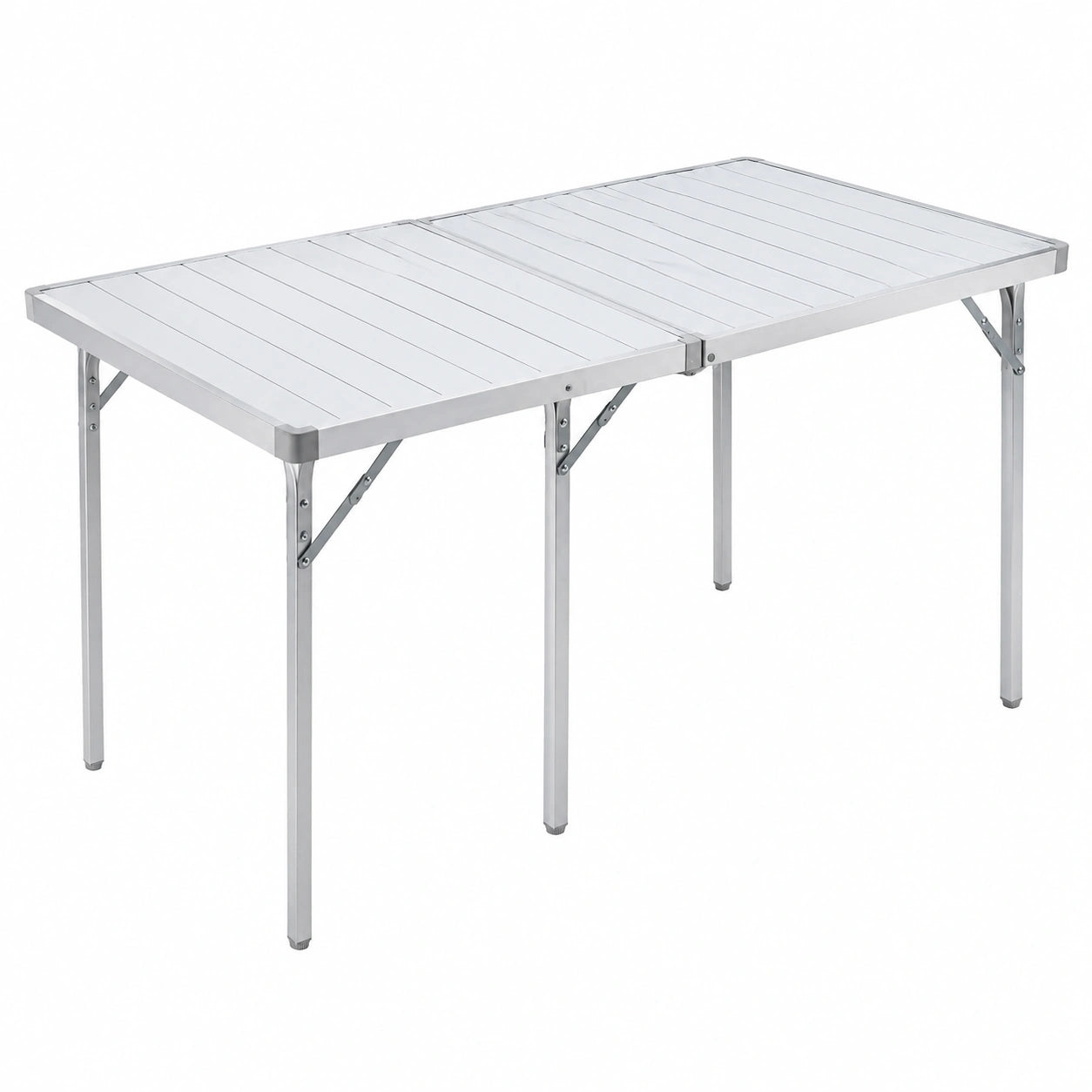Table, extensible, réglable, en aluminium, 129 x 70 cm, pour les espaces de vie