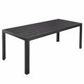 Table, 190 x 84,5 x 72 cm, coloris noir, pour les espaces de vie