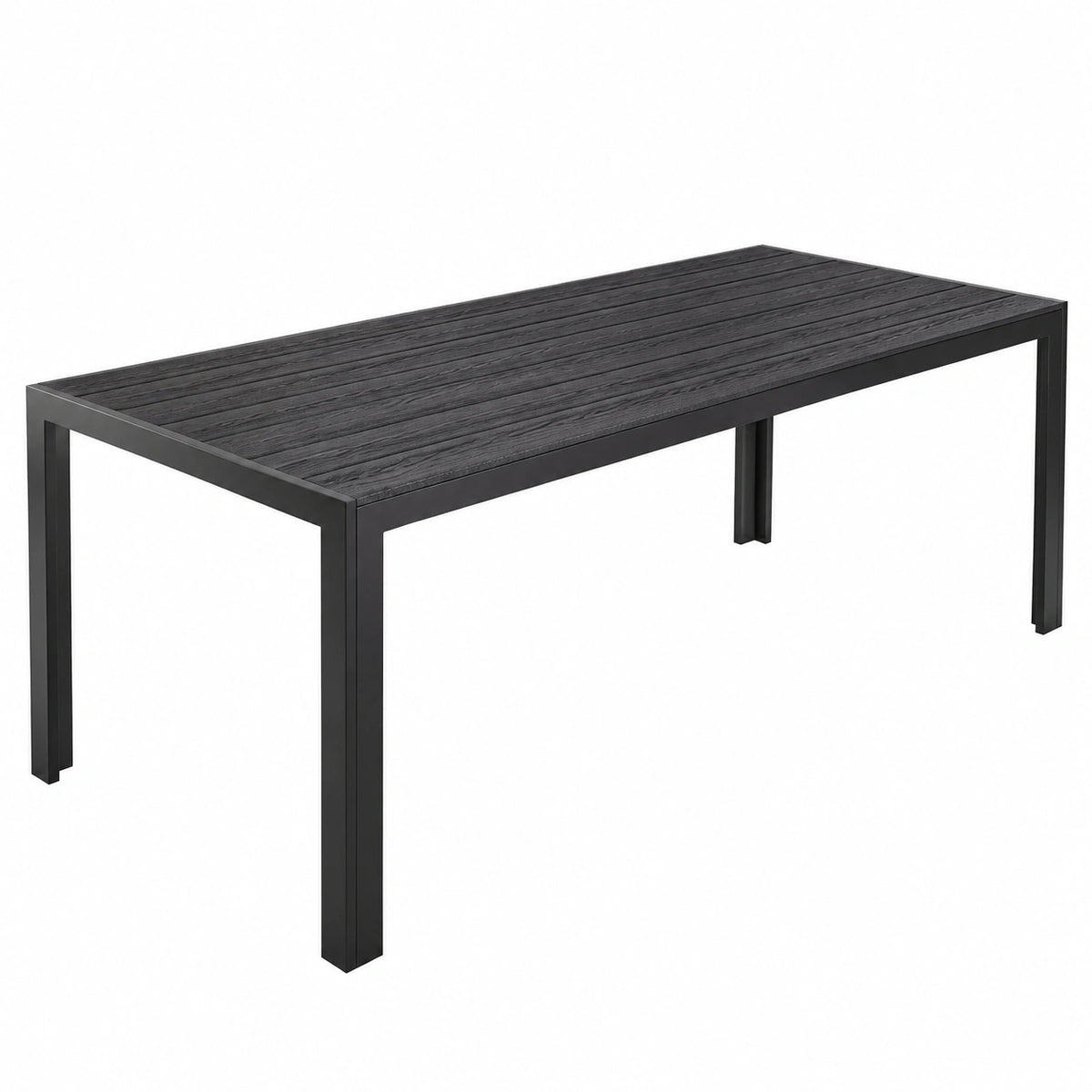 Table, 190 x 84,5 x 72 cm, coloris noir, pour les espaces de vie